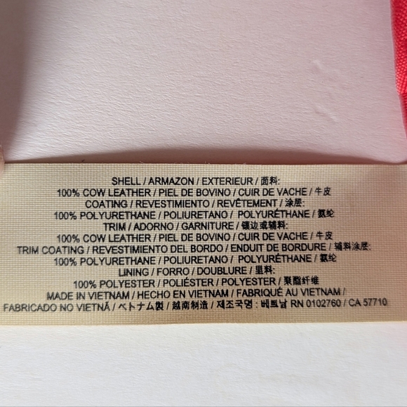 Kate Spade New York Laurel Way Greer Genuine Leather Crossbody Bag Coral Red - Picture 12 of 16